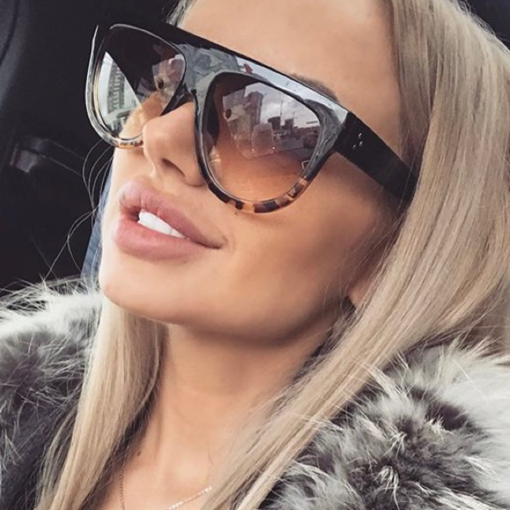 Oversized Leopard Sunglasses